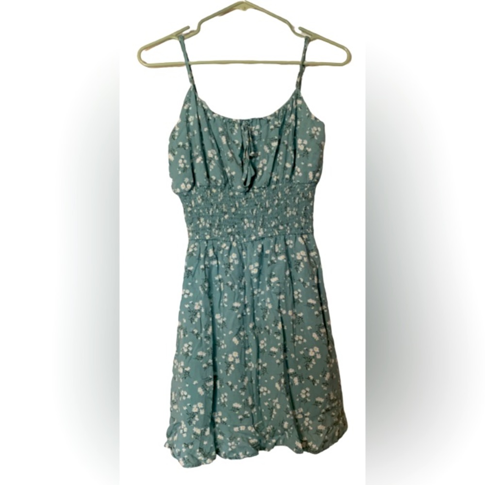 LIBERTY LOVE Blue Flowy Dress with flowers